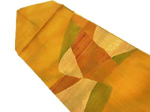 リサイクル　抽象模様織出し名古屋帯